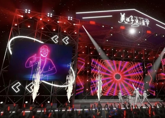 Rental Screens Curve Screens High Brightness IP65 P12 Outdoor LED Billboards