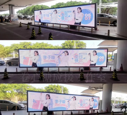 P6 Outdoor Solid Mounted Full Color Steel Cabinet LED Signage Back Maintenance