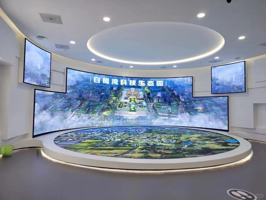 DIP Curved Screen Fixed/Rental Advertising P16 Outdoor LED Screen Video Wall Display High Resolution