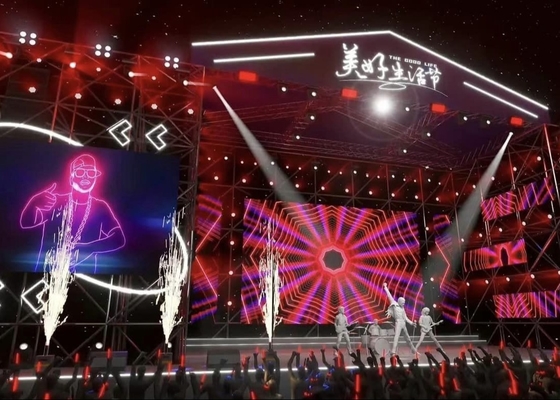 Rental Screen Iron Box / Die-Cast Aluminum P20 Waterproof LED Screen Video Wall Outdoor Dynamic Poster Advertising