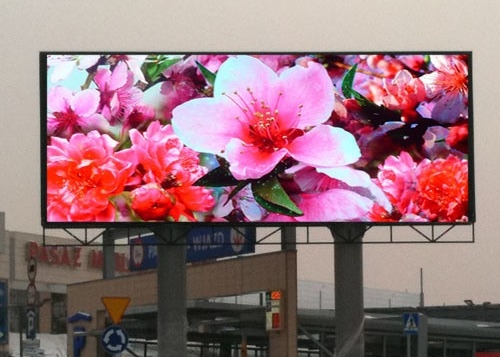 Die-Cast Aluminum Screen Iron Box / Rental Commercial Freestanding Outdoor Full Color LED Display For Street And Supermarket Advertising