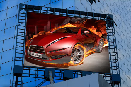 SMD2727 Outdoor Advertising Full Color LED Rental Screen Iron/Steel Case