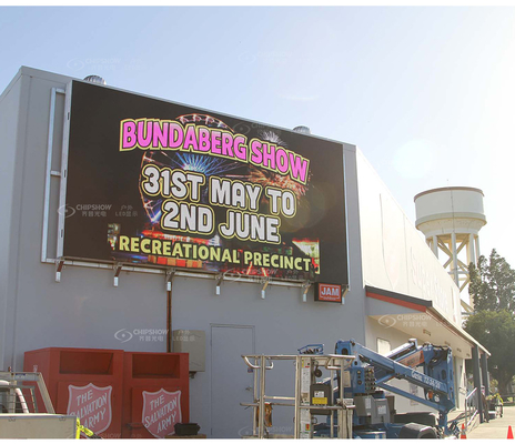 Die-Casting Aluminum Screen Curved Surface Screen HD P10 Large Outdoor LED Display IP65 320*160mm