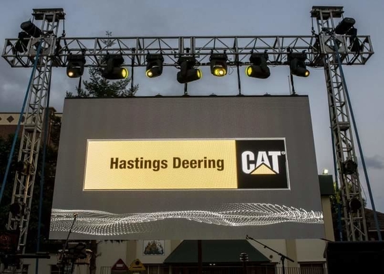 Curve Screen 7500cd/M2 Brightness HD Outdoor Full Color LED Display P10 DIP IP 65 Fixed Installation