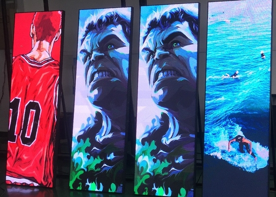 Poster Screen Upright Advertising Display P2.5 Small Pitch Smart Indoor 1R1G1B HD LED Screen
