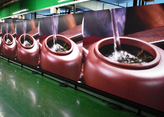 Indoor Die-Casting Aluminum Cabinet Full Color LED Display RGB LED High Energy Efficiency Billboards