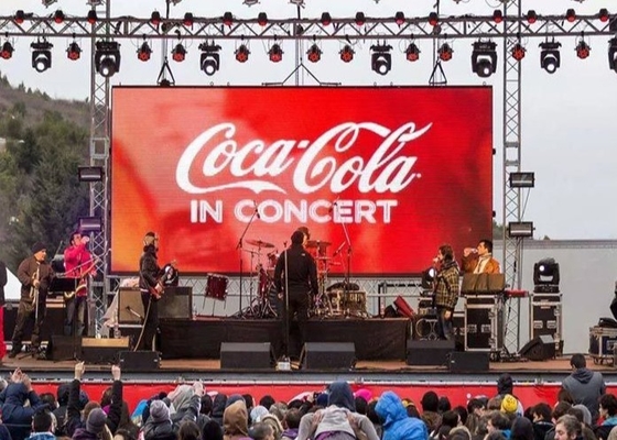 P3.91 High Brightness Stage Rental Indoor Full Color LED Display With Die-Cast Aluminum Cabinet