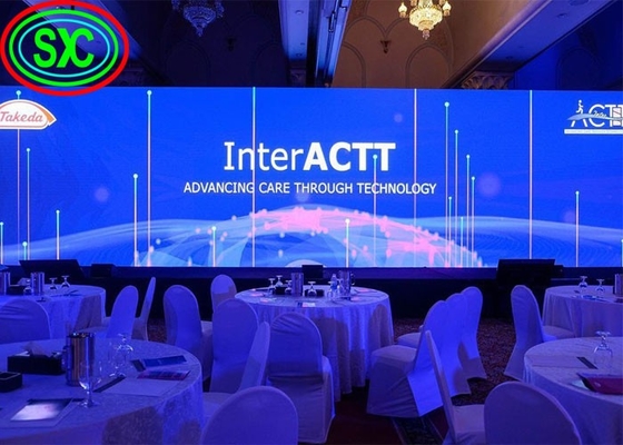 LED Wall Display / P4 Indoor Advertising LED Display , 62500 Dots / Square Meter Density