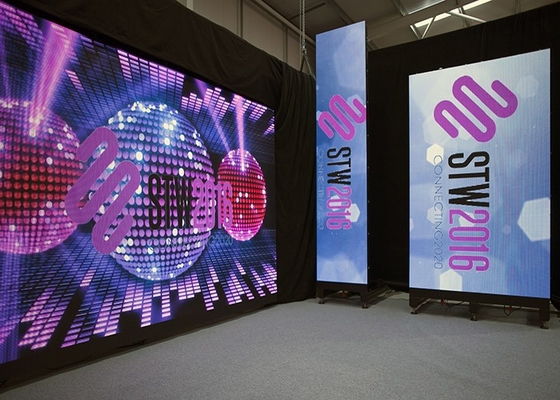 P2.5 Indoor Die-Cast Aluminum/Rental Full Color LED Display IP43 Waterproof 3D Advertisement Poster
