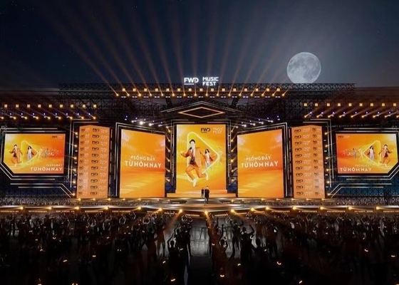 Indoor/Outdoor HD Rental Screen Customizable Full Color Stage Background LED Screen P5 Wide Viewing Angle