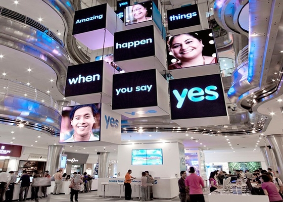 Commercial Advertising LED Rental Screen Waterproof Digital Display Board P6 Easy Installation