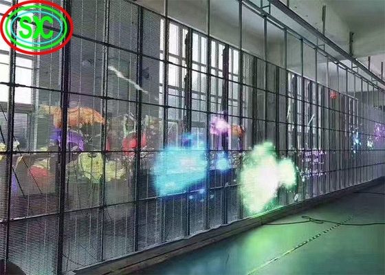 Highly Stable Indoor Transparent LED Transparent Screen With Weatherproof Ultra-Thin Panel Design