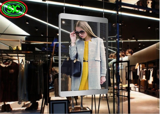P3.91mm-7.82mm Transparent LED Screen Panels High Brightness Full Color