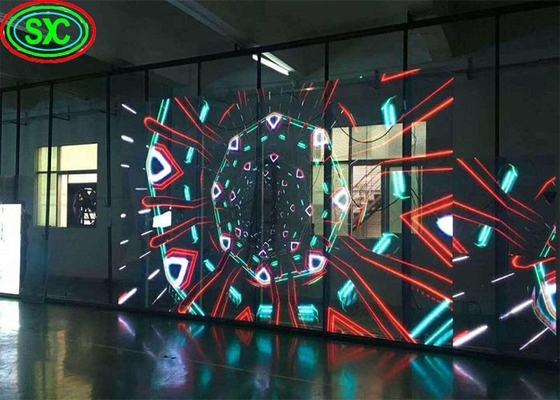 Wafer Chip Transparent LED Panel , High Visibility Transparent LED Screen