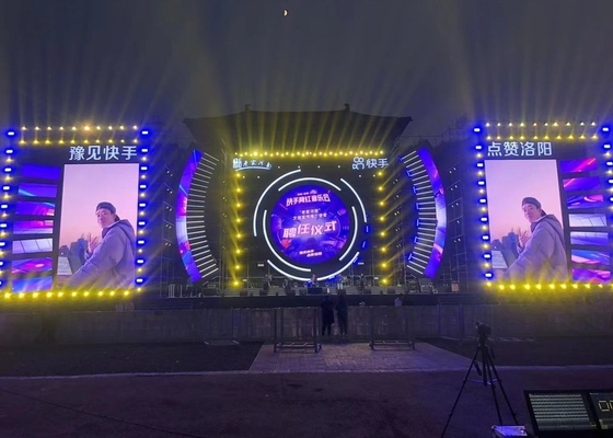Large Outdoor Rental 320x160mm P10 Advertising Wall Billboards For Stage Music Festivals Concerts