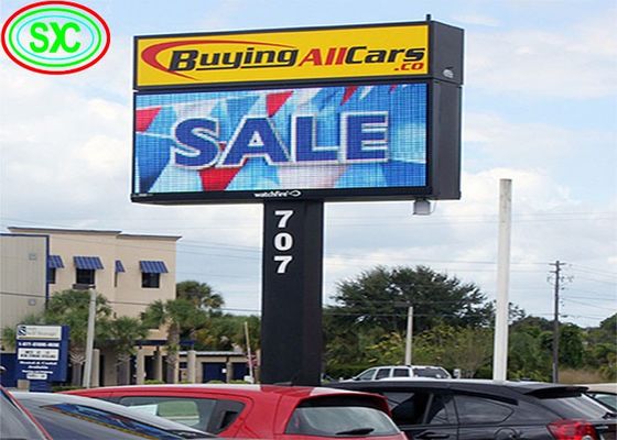 P10 Outdoor Full Color LED Billboard 10mm Pixel 50000cd Brightness