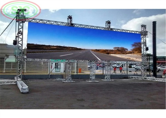 Rental SMD3535 Outdoor LED Display Board Advertising Screen Commercial Center Square Street