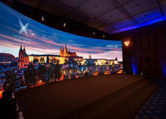 High Definition RGB Waterproof And Dustproof LED Rental Screen P3 768 X768mm Steel Chassis