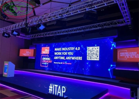 Free Flight Case 4mX3m Turnkey Complete System Stage Led Video Wall Backdrop Event LED Display Screen With Manufacturer Price