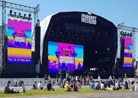 Stage Background Full Color Giant LED Display Screens Indoor P3 Module LED Video Wall