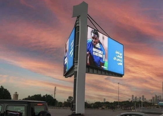 High Resolution Outdoor Wifi Double Sides Led Sign P6 Front Service Led Billboard