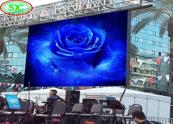 P4 Outdoor Full Color Haning Led Screen Standard Die Cast Aluminum Cabinet