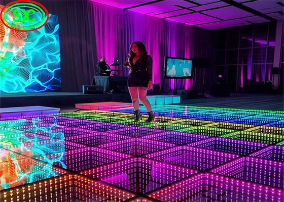 Tonch SMD3535 Sound Active Dj Led Disco Dance Floor Warm White Beam Panels