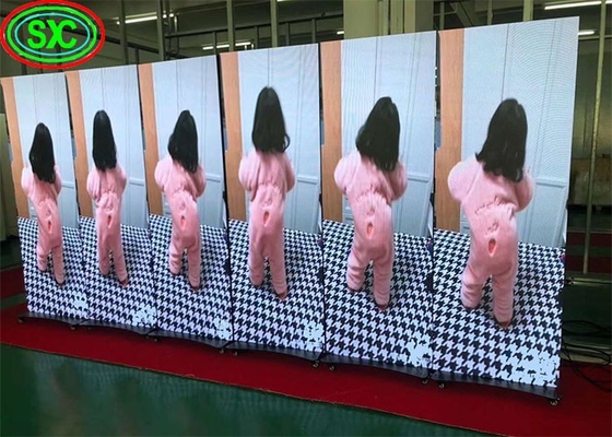 Portable Ultra-Thin Indoor P3.91 LED Poster Display With Foldable Stand