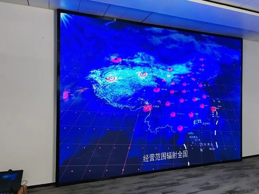 Portable Ultra-Thin Indoor P3.91 LED Poster Display With Foldable Stand COB