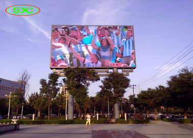 Large Outdoor P8 led billboard With Column Iron steel cabinet 1024*1024mm