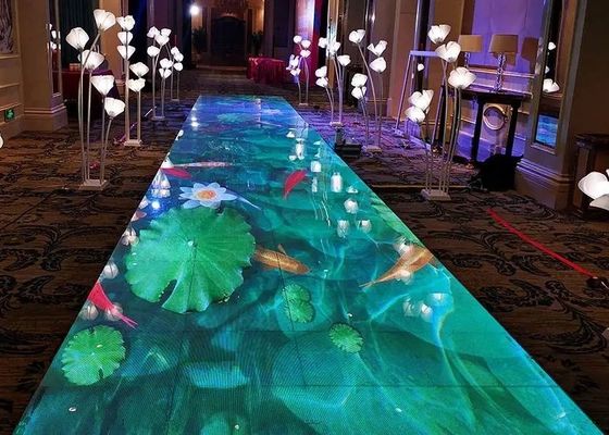 RGB Indoor LED Dance Floor Screen 4.81mm Pixel SMD3535 500x500mm