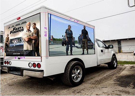 Pixel Pitch 5mm Mobile Truck LED Display Customized Size High Waterproof Portable Easy To Install