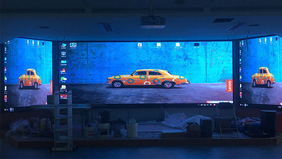 Mall Rental Screen Suspended LED Stage Backdrop COB P2 HD 128*64 Resolution