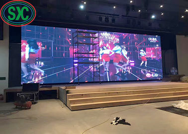 HD P4 Indoor Full Color LED Display Iron And Steel Cabinet Fixing Usage