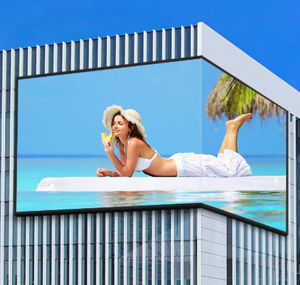 Rental Screen P10 Outdoor Waterproof Large Display Advertising LED Screen Iron Cabinet IP65