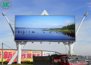 10mm Pixel Pitch Outdoor LED Billboards Full Color , Commercial Advertising LED Display