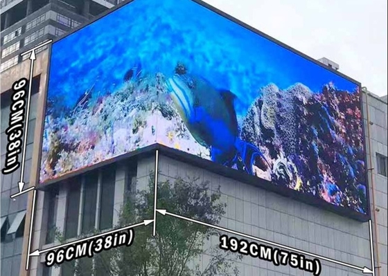 P6 Advertising 27777 Points/Sqm Outdoor LED Die-Cast Aluminum 576*576MM Module Size