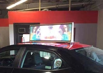 Customizable P3 LED Taxi Top Screen Ads Small, Detachable And Easy To Install