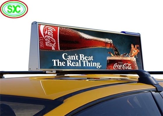 Customizable P3 LED Taxi Top Screen Ads Small, Detachable And Easy To Install