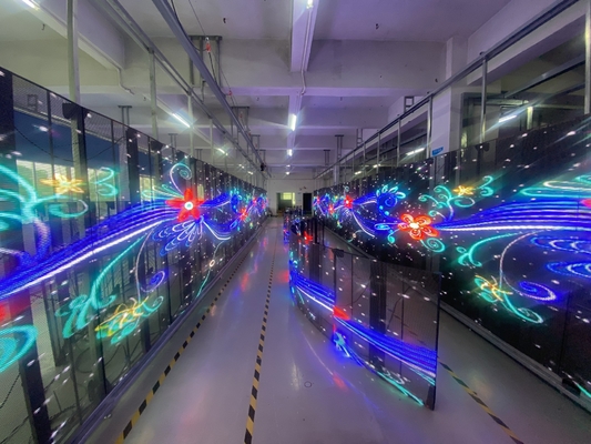 Commercial Transparent Display , LED Transparent Display 1R1G1B