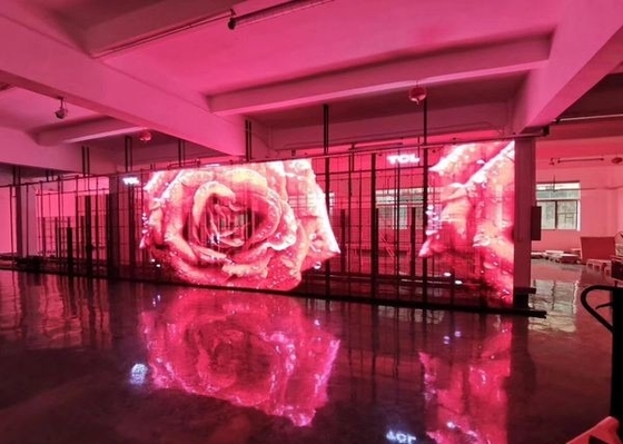 Full Color Transparent Rental Outdoor 2500 Nits P3.91 Transparent LED Screen