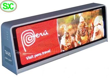 Taxi Roof LED Display HD Waterproof Full Color WIFI GPS Billboard P5