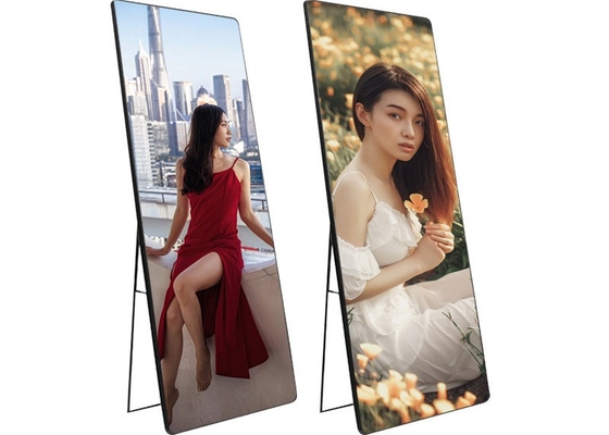 Indoor P2.5 full color Mirror Led display Wireless USB 4G WiFi Smart Control Poster