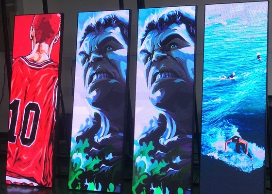 320x160mm Module Size LED Poster Display with 1R1G1B Color Configuration and P1.86mm Pitch