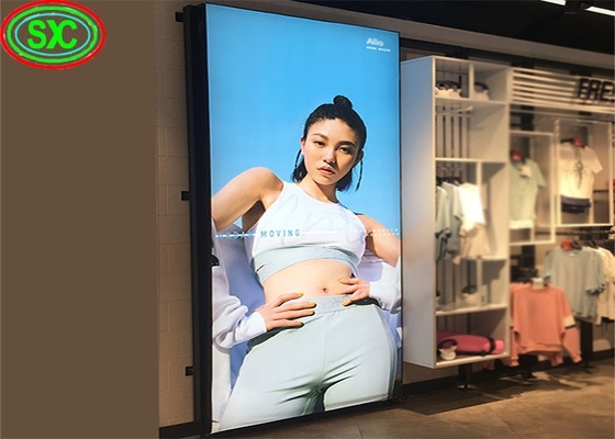 Indoor P2.5 Full Color Mirror Led Poster Display Wireless USB 4G Smart Control