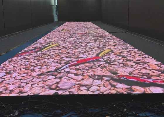 P2.5 Full Color Video Dance Floor, SMD Luminous Floor Tiles 1/32 Scan 160*160mm Module