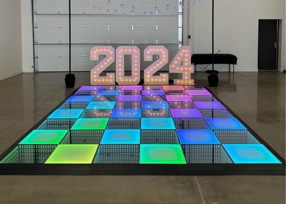 Full Color P10 LED Dance Floor Light 320*160mm Module Aluminum 1/4 Scan IP65 Waterproof