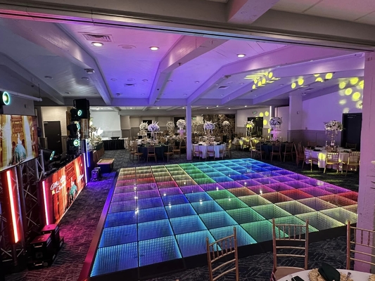 Indoor SMD3535 Sound Active Dj Led Disco Dance Floor Warm White Beam Panels