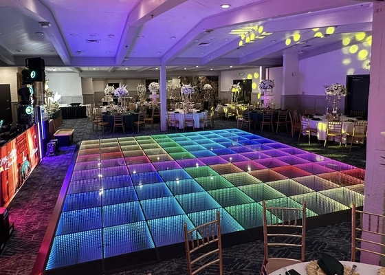 HD Rental Box LED Dance Floor P4.81 Stage Equipment Pixel Wireless Aluminum