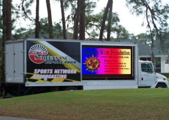 P6 Outdoor full color Mobile LED Screen IP65 Waterproof 5000cd/㎡ Brightness